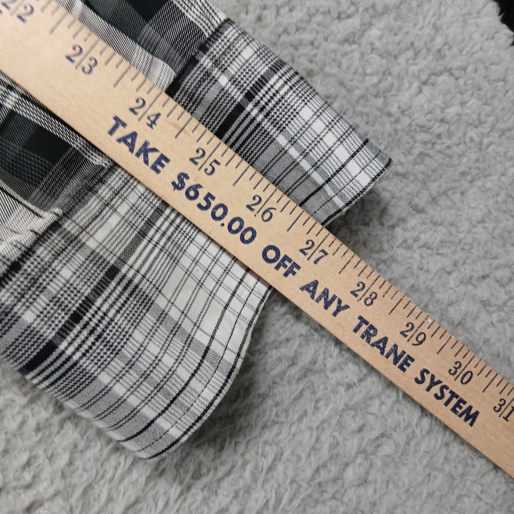 Oakley Plaid Button‎ Up Shirt Men's XL Black Gray Red Long Sleeve Casual Western - Picture 8 of 9
